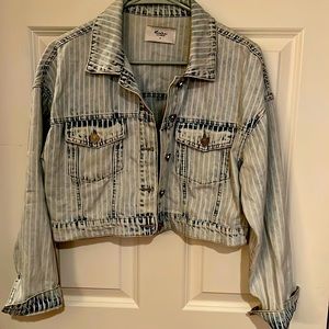 KanCan Cropped Jean Jacket